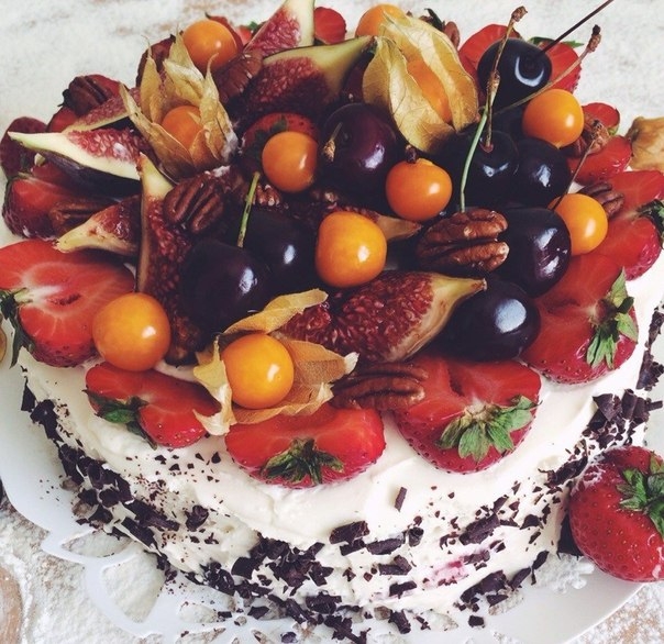 Творожный торт со сливочно сырным кремом