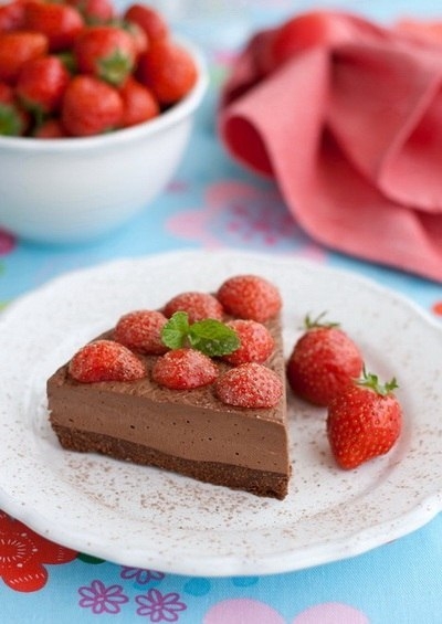 Очень вкусный шоколадный чизкейк!