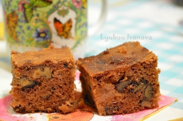 Яблочные "брауни"