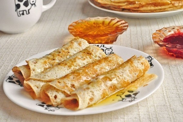 Блины с мёдом