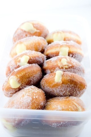 Очень вкусные пончики с лимонным кремом