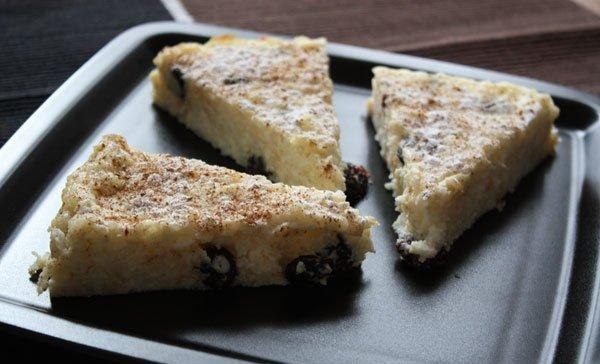 Пудинг из риса с черносливом