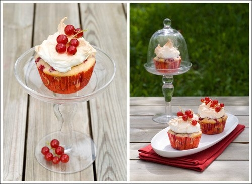 Кексы с кремом из красной смородины Кексы с кремом из красной смородины