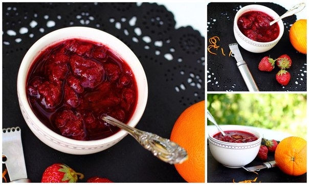 Клубнично-апельсиновый соус Клубнично-апельсиновый соус