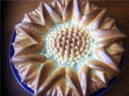 Быстрый заливной пирог с яйцом и зеленью