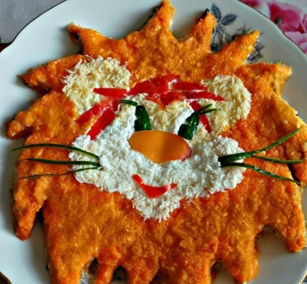 Я на Солнышке Лежу))) Салат Львёнок