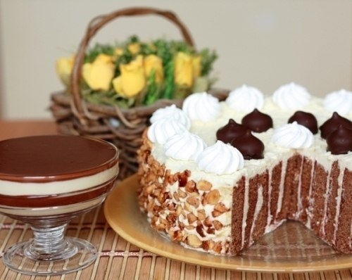 Торт с вертикальными слоями Торт с вертикальными слоями