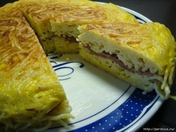 ОМЛЕТ С СПАГЕТТИ ПО ИТАЛЬЯНСКИ ОМЛЕТ С СПАГЕТТИ ПО ИТАЛЬЯНСКИ