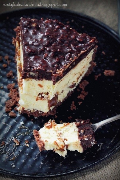 1) Молочный торт с карамелью и шоколадом