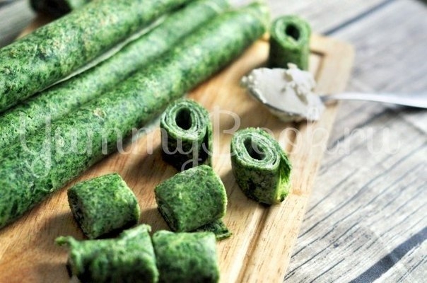 Блины со шпинатом - пошаговый рецепт