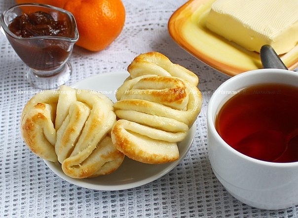 Булочки "Сахарные" с ванилью