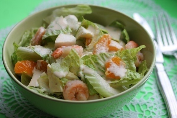 "Салат с апельсинами и креветками" "Салат с апельсинами и креветками"