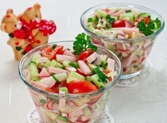 ) Салат «Романтика»