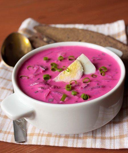 Холодник со свёклой.