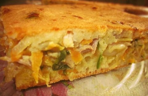 ЗАЛИВНОЙ ПИРОГ С КУРИЦЕЙ.