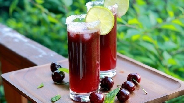 Коктейль Вишневый мохито Коктейль Вишневый мохито