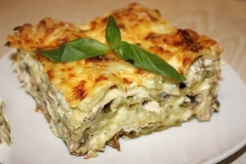 "Лазанья с курицей и грибами" "Лазанья с курицей и грибами"
