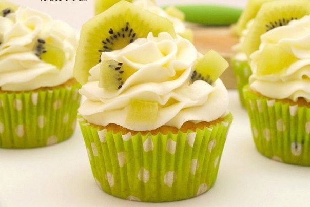 Капкейки с киви
