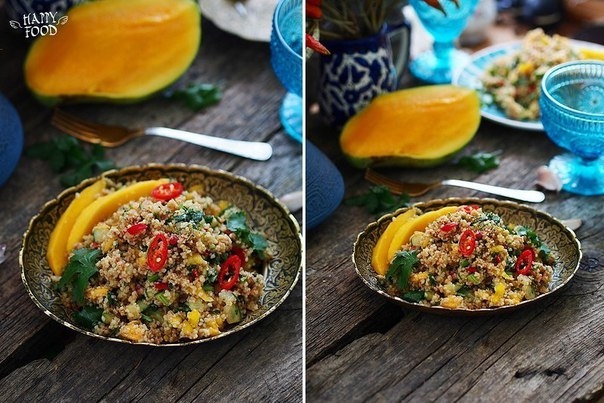 Кускус в азиатском стиле с манго Кускус в азиатском стиле с манго