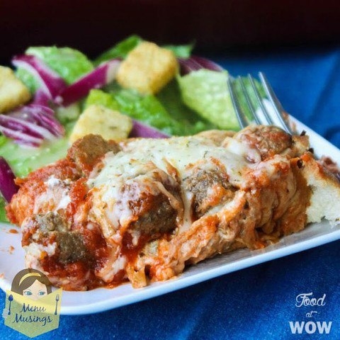 Запеканка с фрикадельками! Запеканка с фрикадельками!