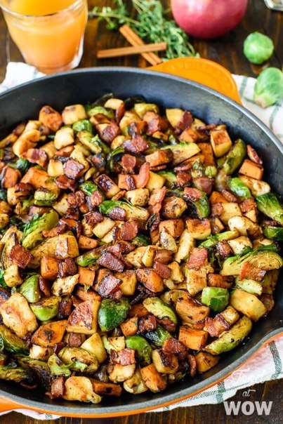 СЛАДКИЙ КАРТОФЕЛЬ С КУРИЦЕЙ, БРЮССЕЛЬСКОЙ КАПУСТОЙ И ЖАРЕНЫМИ ЯБЛОКАМИ! СЛАДКИЙ КАРТОФЕЛЬ С КУРИЦЕЙ, БРЮССЕЛЬСКОЙ КАПУСТОЙ И ЖАРЕНЫМИ ЯБЛОКАМИ!