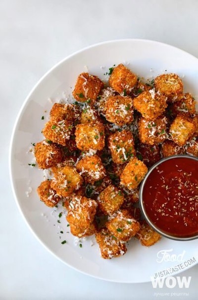 ЖАРЕНЫЕ БАКЛАЖАНЫ С СОУСОМ!