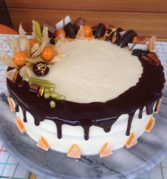 Торт "Классический" (бисквит и крем) Торт "Классический" (бисквит и крем)