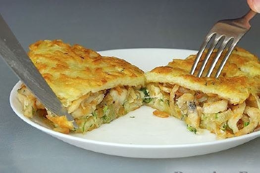 "Картофельные драники с курицей "Семейные".