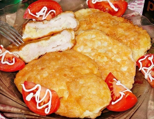 Куриные отбивные в воздушном "одеяле"- это один из моих любимых вариантовприготовления куриной грудк