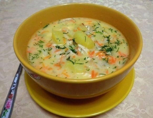 СЫРНЫЙ СУПЧИК С КУРИНЫМ ФИЛЕ