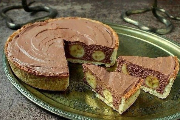 Шоколадный сметанный торт: пошаговый рецепт с бананами