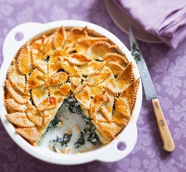 ТУРТ С РИКОТТОЙ И КАПУСТОЙ КАЛЕ ТУРТ С РИКОТТОЙ И КАПУСТОЙ КАЛЕ