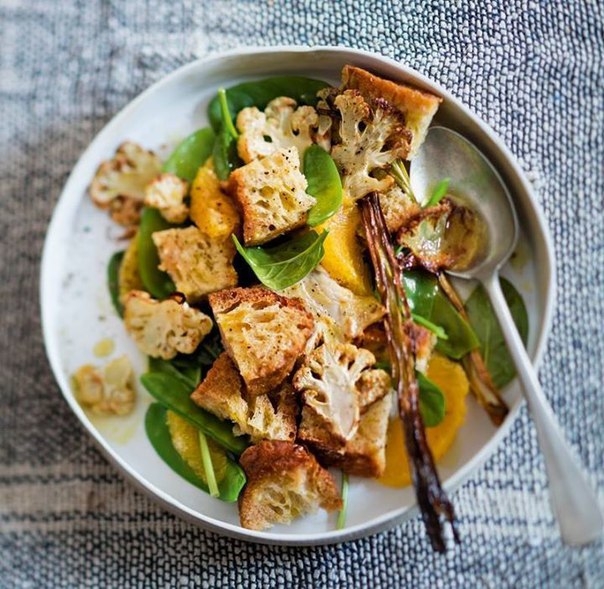 Рецепт: панцанелла с запеченными овощами