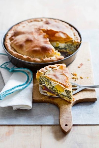 Итальянский пирог с шпинатом Итальянский пирог с шпинатом