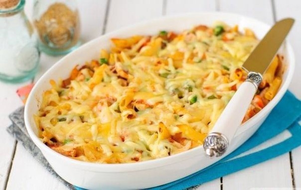 Запеканка из цветной капусты с горошком и сладким перцем Запеканка из цветной капусты с горошком и сладким перцем