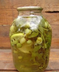 Компот из крыжовника «Мохито»