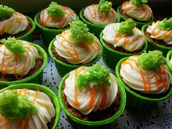 Капкейки "Морковные"