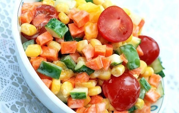 Разноцветный овощной салат - 170 ккал Разноцветный овощной салат - 170 ккал