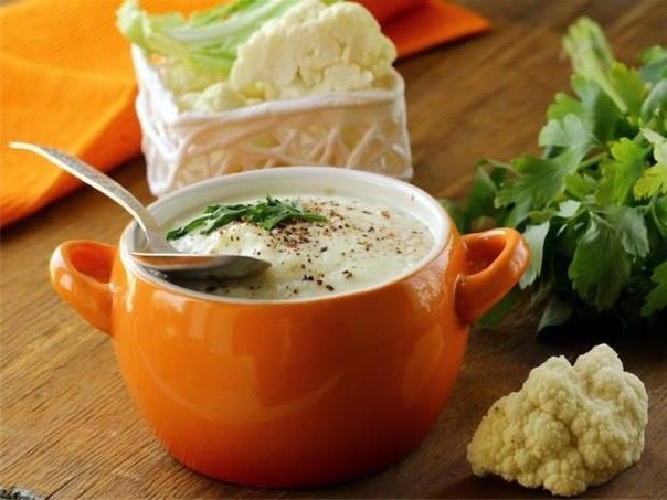 Суп из цветной капусты (веганский)