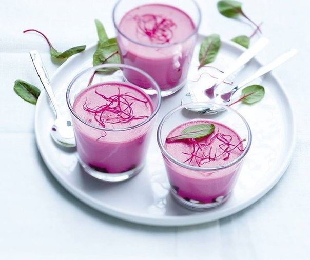 Свекольно-имбирная паннакота