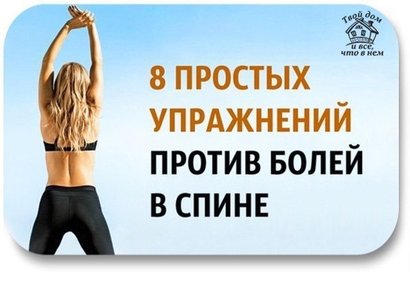 8 простых упражнений против болей в спине