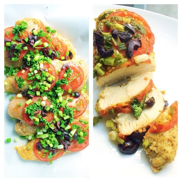 Куриные грудки а-ля по-гречески, запеченные в пергаменте. Куриные грудки а-ля по-гречески, запеченные в пергаменте.