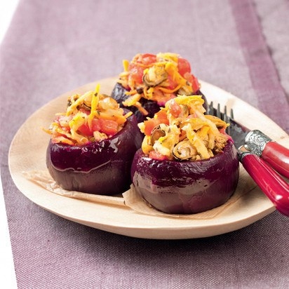 Свекла с мидиями и овощами Свекла с мидиями и овощами