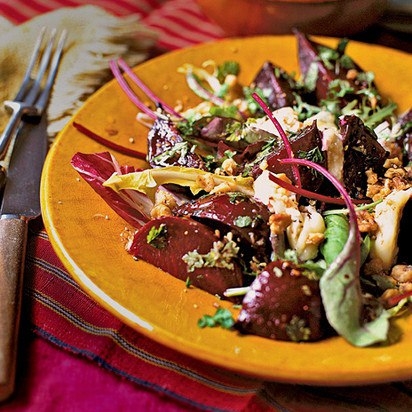 Запеченная свекла с козьим сыром Запеченная свекла с козьим сыром