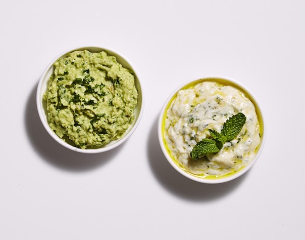 СОУС-ДИП ИЗ АВОКАДО + СОУС С ЙОГУРТОМ СОУС-ДИП ИЗ АВОКАДО + СОУС С ЙОГУРТОМ