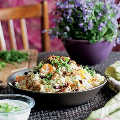 Овощной плов с фасолью Овощной плов с фасолью