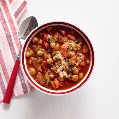 Овощной суп с нутом и киноа