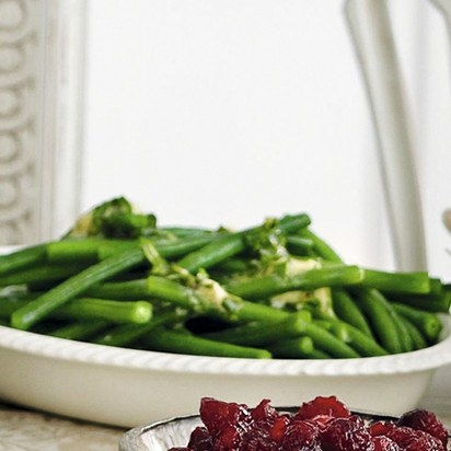 Зеленая фасоль с ароматным маслом