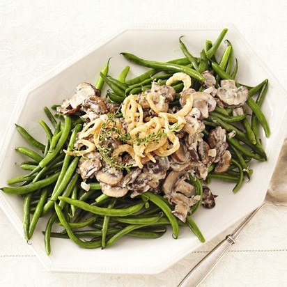 Стручковая фасоль с грибным соусом Стручковая фасоль с грибным соусом