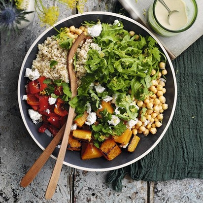 Салат с тыквой, нутом и сыром Салат с тыквой, нутом и сыром